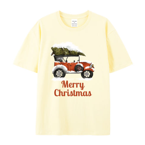 Unisex Christmas Theme Cotton T-Shirt